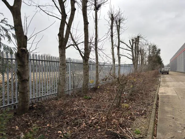 Swindon warehouse steel palisade security fencing